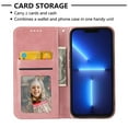 thumbnail image 3 of Decase for iPhone 14 Pro Wallet Case, Shockproof Lanyard Strap Magnetic PU Leather Stand Cover with TPU Inner Shell,Card Slots Compatible with iPhone 14 Pro, Rosegold, 3 of 8