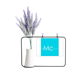 thumbnail image 1 of Química de metales pobres elementos periodo mesa moscovium MC Tarjeta de jarrón de lavanda artificial, 1 of 3