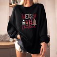 thumbnail image 1 of Pntutb - Sudadera de forro polar de manga larga con cuello redondo y estampado navideño para mujer Pntutb Pntutb-7035, 1 of 9