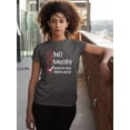 thumbnail image 3 of Christmas Innocent Until Proven Guilty Check Shirt for Women Womens Tshirt, 2XL, Charcoal, 3 of 6