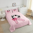 thumbnail image 4 of Erosebridal Letter Initial R Bedding Twin Comforter Set,Kawaii Bow Down Comforter,Breathable Reversible Bedding Sets Twin with Comforter,Cow Print Decor,3pcs, 4 of 8