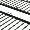 thumbnail image 5 of Harper & Bright Designs Metal Bunk Bed Full Over Twin Over Twin with Ladder and Guardrail, Metal Triple Bunk Bed Frame for Bedroom, Black, 5 of 5