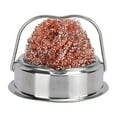 thumbnail image 2 of Soldering Iron Tip Cleaner Cleaning Wire Ball Solder Iron Tip Cleaner Soldering Iron Tip Cleaner Welding Nozzle Cleaner Stainless Steel Wire Balls With Base, 2 of 8