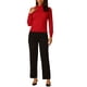 thumbnail image 2 of BLUSA DE MANGA LARGA DE CUELLO ALTO PARA MUJERES INSPIRADA CHIC TALLA 2XL ROJA, 2 of 6