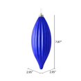 thumbnail image 3 of Vickerman M183266S 8 in. Purple Shiny Line Finial Ornament  4 per Bag, 3 of 3