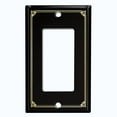 thumbnail image 5 of Metal Light Switch Plate Cover Elegant Victorian Floral Frame Black FRA072, 5 of 13