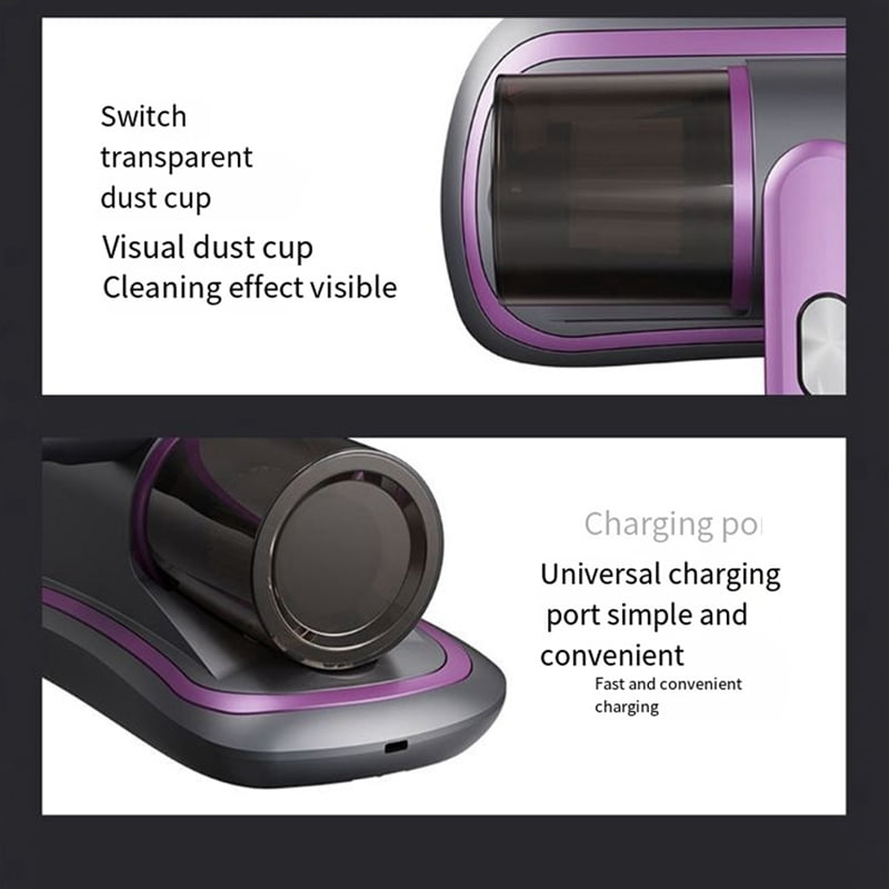 Handheld Dust Mite Vacuum Cleaner Cordless Vacuum Cleaner Rechargeable Household Portable Dust Mite Vacuum Cleaner