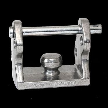 Blaylock Trailer Coupler Lock TL-33 Universal; Padlock Type; Fits 2 To 2-5/16 Inch Couplers; 3/4 Inch Solid Hardened Steel Lock Rod For Security; Custom Fit 3 Pin Placement For Easy Fit
