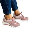 thumbnail image 6 of Gvdentm Women Atheltic Sport Running Shoes Lightweight Casual Walking Sneakers Walking Sneakers for Women Mesh Comfy Shoes Z02-Pink,7.5, 6 of 8