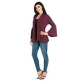 thumbnail image 2 of 24/7 Comfort Apparel Women's Bell Sleeve Flared Open Front Cardigan, 2 of 4