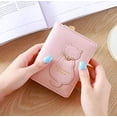 thumbnail image 4 of 1 tarjetero corto con bolsillo con cremallera y borlas, color rosa, 4 of 5