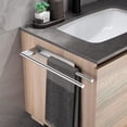 thumbnail image 2 of Toallero doble de calidad superior, montaje en pared autoadhesivo para baño y cocina, duradero y ahorra espacio, 2 of 5