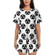thumbnail image 1 of Fotbe Gear Tools Conjunto de Pijama Estampado para Mujer, 2 Piezas, Ropa de Dormir con Camiseta de Manga Corta y Shorts Suaves-Large, 1 of 6