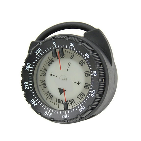 lanema Diving Compasses with Pipe Clamp Design, Compasses Glowing Compasses Night Watertight Underwater Navigations Compasses