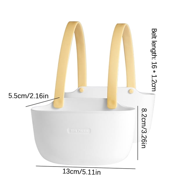 Robinets d'Évier de Cuisine Ou Sac de Rangement Suspendu à Double Couche pour Évier de Cuisine, Robinet Multifonctionnel pour la Maison, Rangement Divers pour Cuisine