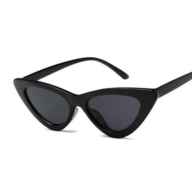 1 Pcs Fashion Triangle Cat's Eye Sunglasses Men Women Vintage Outdoor Driving Sun Glasses Male Goggles Shadow Car AccessoriesWhite Blue He Qiyong unisex