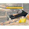thumbnail image 3 of GrayWolf Workout Glove with Wrap Around Wrist Support and Anti-Slip Grip for Gym, Exercise, Fitness, Training, Lifts Made with Leather and Spandex, 3 of 7