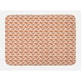 thumbnail image 1 of Squirrel Bath Mat, Crazy Cartoon Animal Character Playing with Acorns Playroom, Plush Bathroom Decor Mat with Non Slip Backing, 29.5" X 17.5", Orange Beige and Taupe, by Ambesonne, 1 of 2