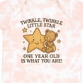 thumbnail image 4 of Inktastic Twinkle Twinkle Little Star One Year Old Birthday Boys or Girls Baby Bodysuit, 4 of 5