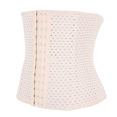

SANWOOD Shapewear Steel Boned Postpartum Venthole Weight Loss Waist Cincher Shaper Waist Trimmer