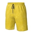 thumbnail image 4 of Balery Yellow Glitter Traje de Baño Estilo Hawaiano para Hombre, Shorts de Secado Rápido con Bolsillos-Medium, 4 of 6