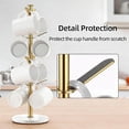 thumbnail image 5 of Gold Mug Holder Tree with Marble Base, 8 Hooks Coffee Cups Holder Stand, New Upgrad Stable Removable Mug Rack for Kitchen Cafe, 5 of 8