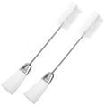 thumbnail image 1 of QUMIIRITY 2Pcs Dual Heads Cleaning Brush Nylon Silver for Musicians Instrument Care, 1 of 8