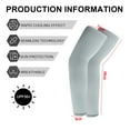 thumbnail image 2 of Cooling Sun sleeve UV protection arm sleeve arm cover sleeve for outdoor sports cooling protection arm sleeve - grey, 2 of 5