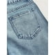 thumbnail image 3 of Pantalones vaqueros elásticos con diamantes de imitación for mujer, cintura alta, rectos, pierna ancha y brillantes, 2026, 3 of 7