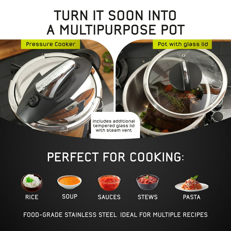 9.5in Steamer Rack, Stainless Steel Canner Steaming Rack Food Vegetable  Steam Tray for Pressure Cooker Pot