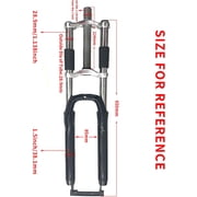 CDHPOWER Bike Suspension Fork 26 with Headset,Disc Brake,Black, Bicycle Fork 26 inch