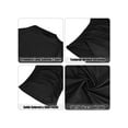 thumbnail image 4 of Deago Women's Pleated Long Sleeve Mock Neck T Shirts Casual Slim Fit Fall Tops Basic Business Work Tee (Black, S), 4 of 5