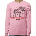thumbnail image 2 of Merry Christmoose Long Sleeve Shirt Unisex 2X-Large Pink, 2 of 5