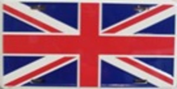 United Kingdom flag waving Sticker