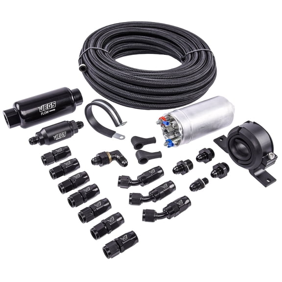 JEGS Fuel Injection In-Line Fuel Delivery Kit [External, Frame Mounted Pump]