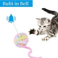thumbnail image 3 of Bolas de juguete para gatos con campana, coloridas y suaves bolas peludas incorporadas para gatos, juguetes interactivos para masticar para gatos y gatitos de interior, 3 of 5