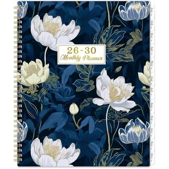 2026-2030 Monthly Planner - 5 Year Planner/Calendar from JAN. 2026 - DEC. 2030, 9" x 11", Monthly Tabs, Back Pocket, Twin-Wire Binding, Transparent Waterproof PP Cover$$Office