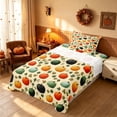 thumbnail image 3 of Homewish Vintage Fall Pumpkin Twin Sheets, Autumn Maple Leaf Bedding, Cream Mixed Hues, 3 Pieces (1 Flat Sheet, 1 Fitted Sheet and 1 Pillowcase), 3 of 6