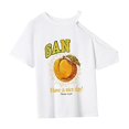 thumbnail image 4 of Camiseta con Cuello Redondo para Mujer, Ropa Femenina de Verano, Camiseta con Cuello Redondo para Oficina M, 4 of 7