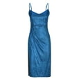 thumbnail image 4 of Gspmoly Robe pour Femmes, Mode Femmes Été Décontractée Unie à Col en V Camis Sans Manches Gilet Longue Robe Robes de Cocktail Cadeaux de Vacances, 4 of 6