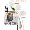 thumbnail image 2 of Groundhog Table Cloth, Waterproof Tablecloth for Rectangle Tables, Spring Floral Butterfly Botanical Reusable Washable Fabric Table Cover for Restaurant Kitchen Dining Tables 52"x70", 2 of 9
