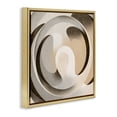 thumbnail image 4 of Stupell Industries Neutral Vortex Shape Abstract Painting Gold Floater Framed Canvas Art Print Wall Art, 18 x 18, 4 of 10