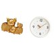 thumbnail image 1 of Reloj de pared decorativo con forma de cerdo, ideal para escritorio o oficina. Fabricado en resina. Silencioso, sin . Perfecto para regalar., 1 of 8