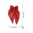 thumbnail image 3 of EGNMCR Sequined Bow Hair Clip Back Of Head Ribbon Spring Clip Style Hair Accessory For Women Sequin bow clip, 3 of 5