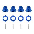 thumbnail image 2 of Adaptador de cubo hexagonal Yashi 17 mm con tuerca azul para coche RC Arrma 1/8 1/10 Big Rock V3, 2 of 5