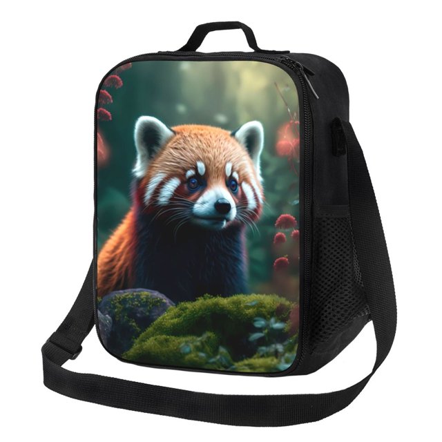 Fotbe Forest Plant Raccoon Lunch box Lunch bag for men women Large capacity Lunchbox Reusable Lunch bags Insulated Lunch bag Lunch box cooler