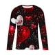 thumbnail image 4 of Blusas y camisas de manga larga y cuello redondo para hombre, camisetas casuales con estampado de moda y cuello redondo, blusas de licra de manga corta para hombre., 4 of 5