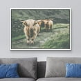 thumbnail image 2 of wall26 Framed Canvas Print Wall Art Washed Out Scotland Highland Country Cow Nature Animals Photography Realism Rustic Scenic Landscape Colorful for Living Room, Bedroom, Office - 16"x24" W, 2 of 5