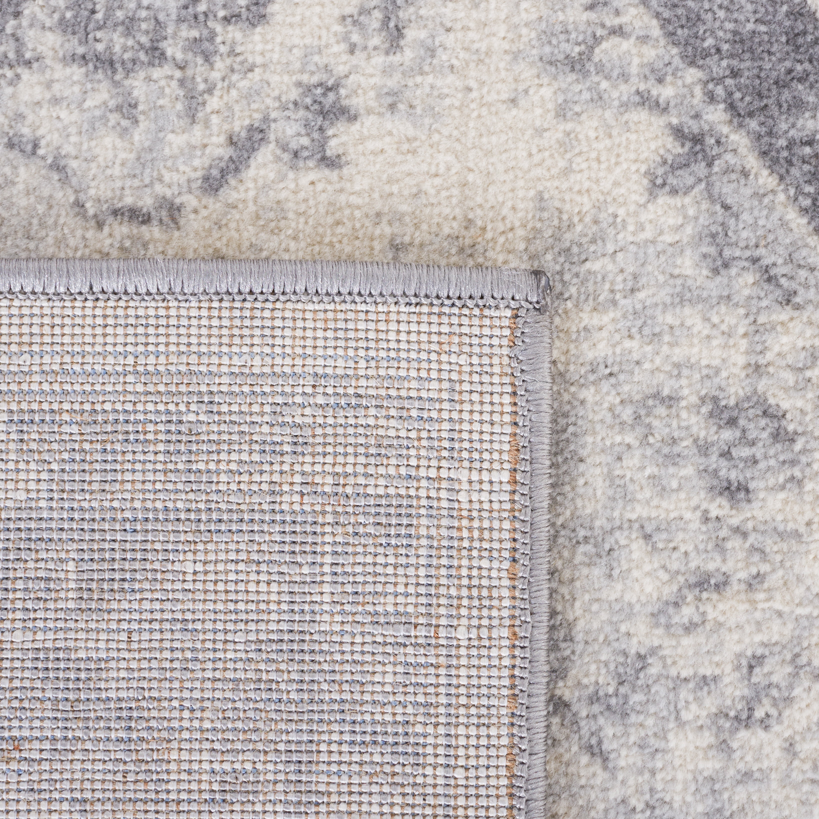 SAFAVIEH Brentwood Cherette Oriental Area Rug, Gray/Light Gray, 6'7" x 6'7" Round