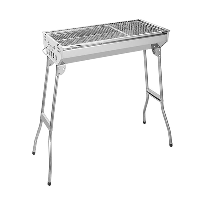 Parrilla de carbón plegable, barbacoa portátil con rejilla de ventilación, horno de camping. L
